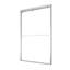 Porte de douche coulissante double demi-cadre l 44 à 48 po x H 75 po avec verre trempé transparent de 5/16 po (8 mm)-115864060