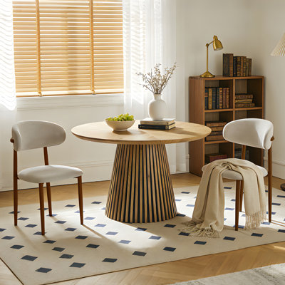 Dining Chairs Set of 2, Upholstered Kitchen Chairs with Metal Legs