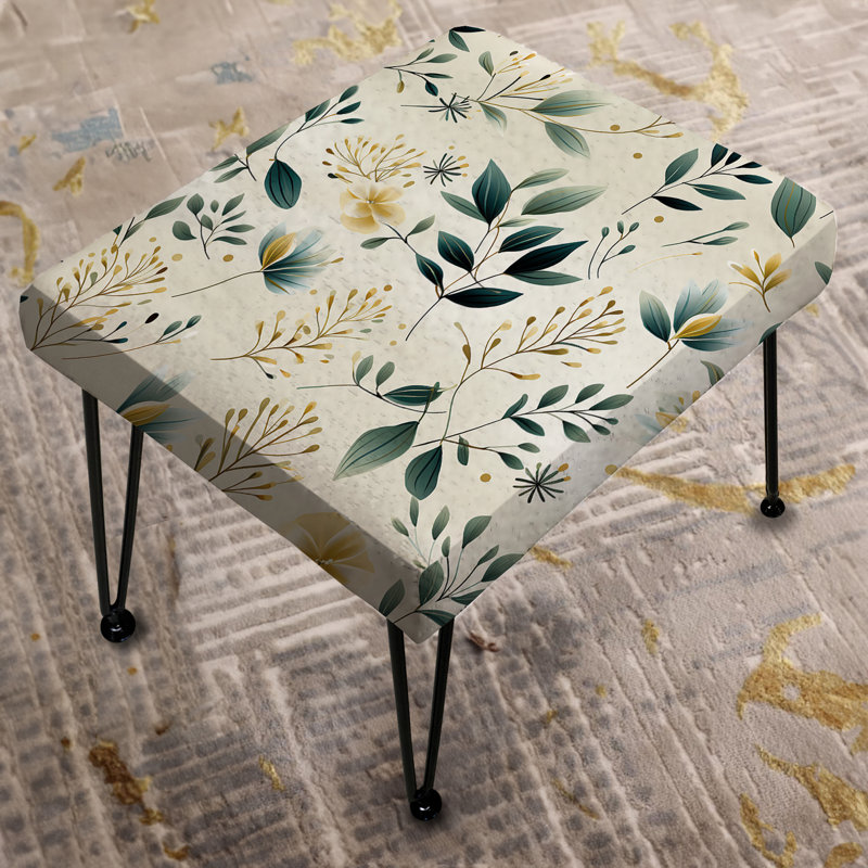 Minimalist Botanicals III - Repose-pieds rectangulaire botanique