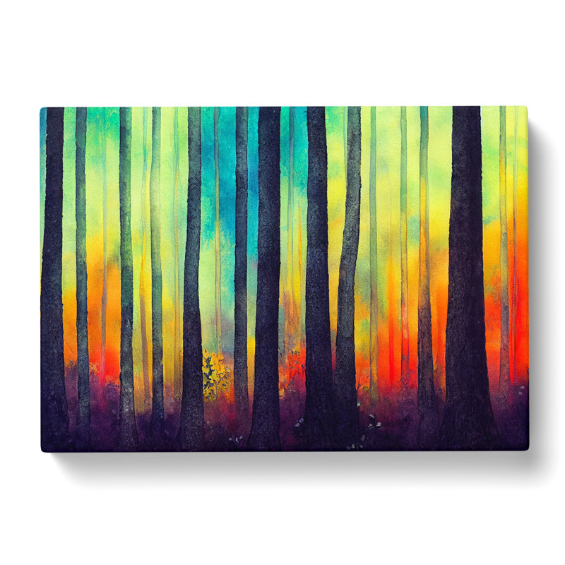 Forest In Colour - Wrapped Canvas, 50cm H x 76cm W x 3cm D