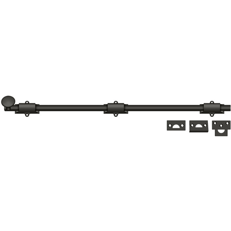 Brass Latch/Catch/Bolt, 1.875" H x 24.375" W x 1.25 " D, Oil-Rubbed Bronze