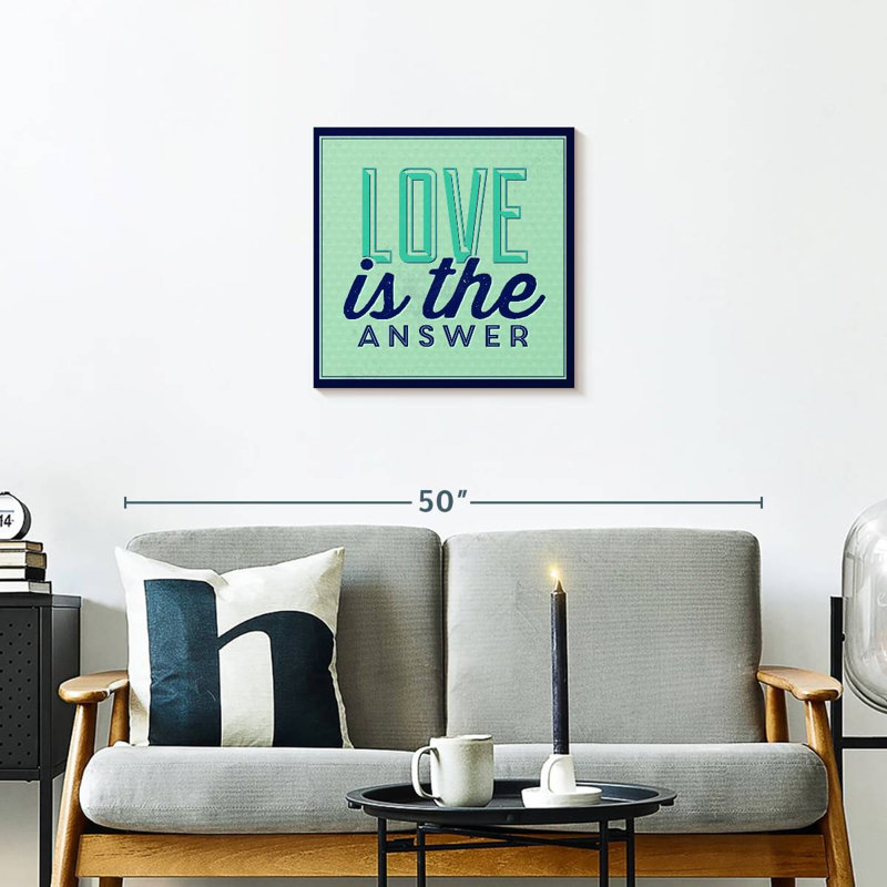Tergel Love Is The Answer I, 20" H x 20" W
