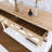 " traditional console table with 2 drawers and bottom shelf, easy assembly entryway table with classic design