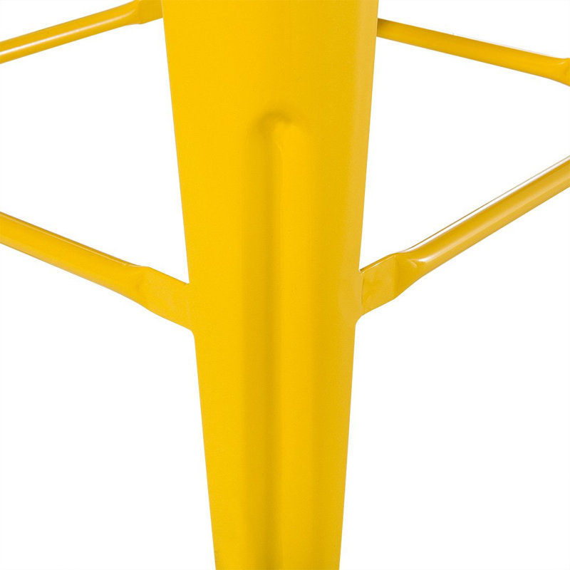 Iowa Park Counter Stool with Metal Frame, Yellow
