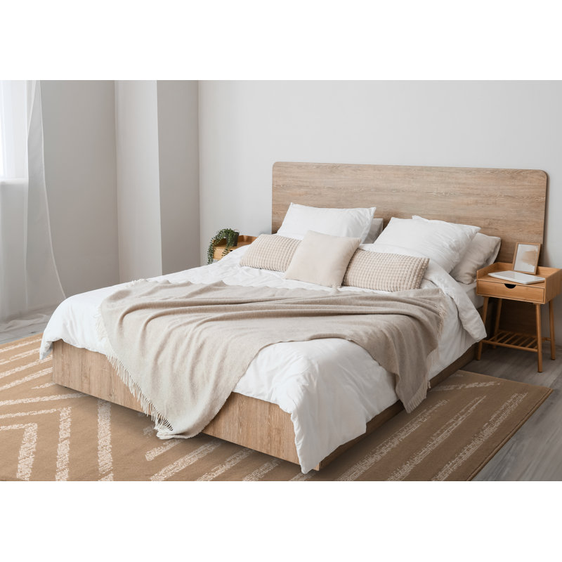 Tapis brun crème Fresno, Rectangle 7 pi 9 po x 10 pi 6 po