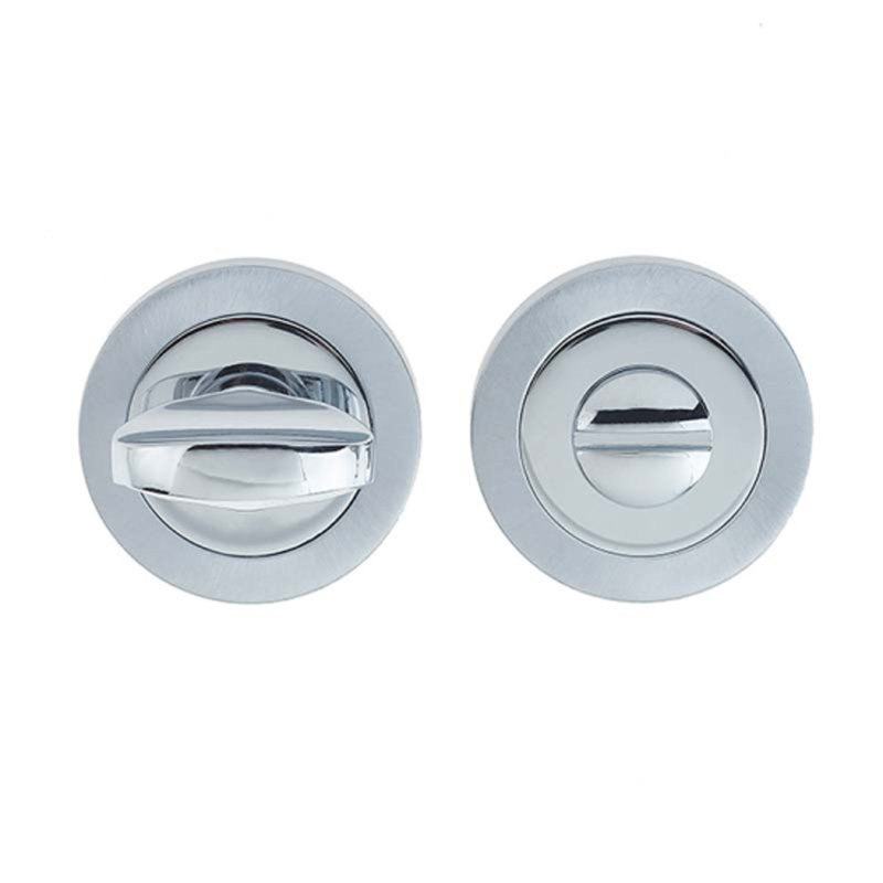 Turn and Release Door Accessory, Polished Chrome/Satin Chrome