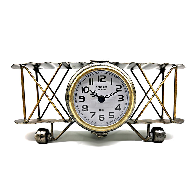Horloge de table en métal