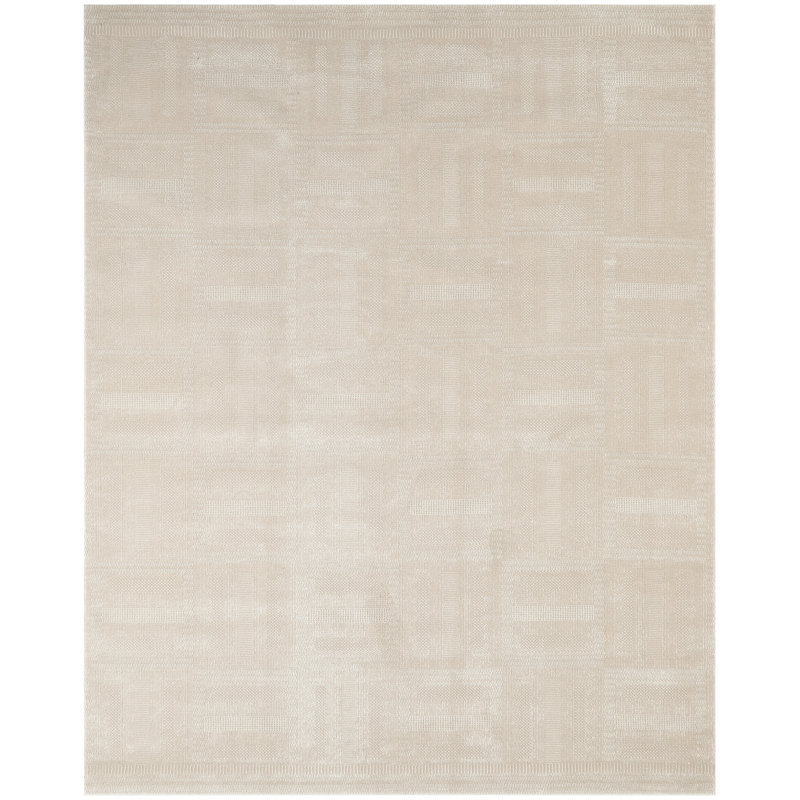 Ebern Designs Reimann Taupe Modern Indoor Rug, Rectangle 6' x 9'