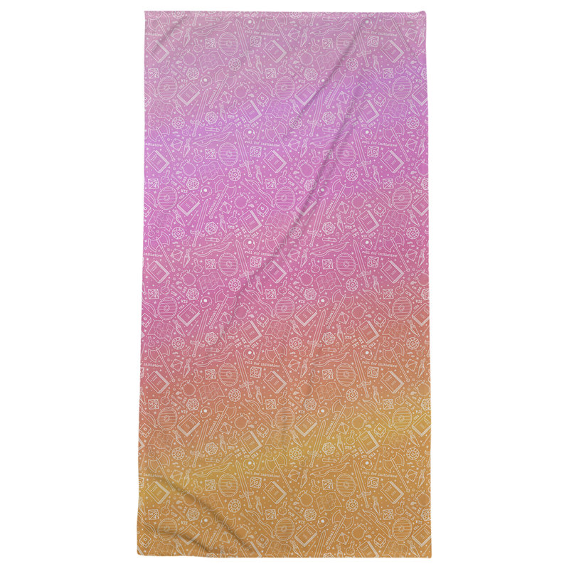 Serviette de plage RPG, Rose / orange