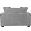 Chaise longue surdimensionnée - gris, design classique, pieds en bois massif, structure, assemblage sans effort, tissu confortable de 53,5 po x 70,9 po, assise confortable