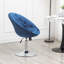 Fauteuil d'appoint pivotant rembourré à dossier capitonné-1528592586