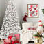 Arbre de Noël enneigé 8 pi avec 700 lumières Ul, 54 branches de pin, branches enneigées, 1754 pointes, structure à charnières, support en métal ferme pour les décorations festives