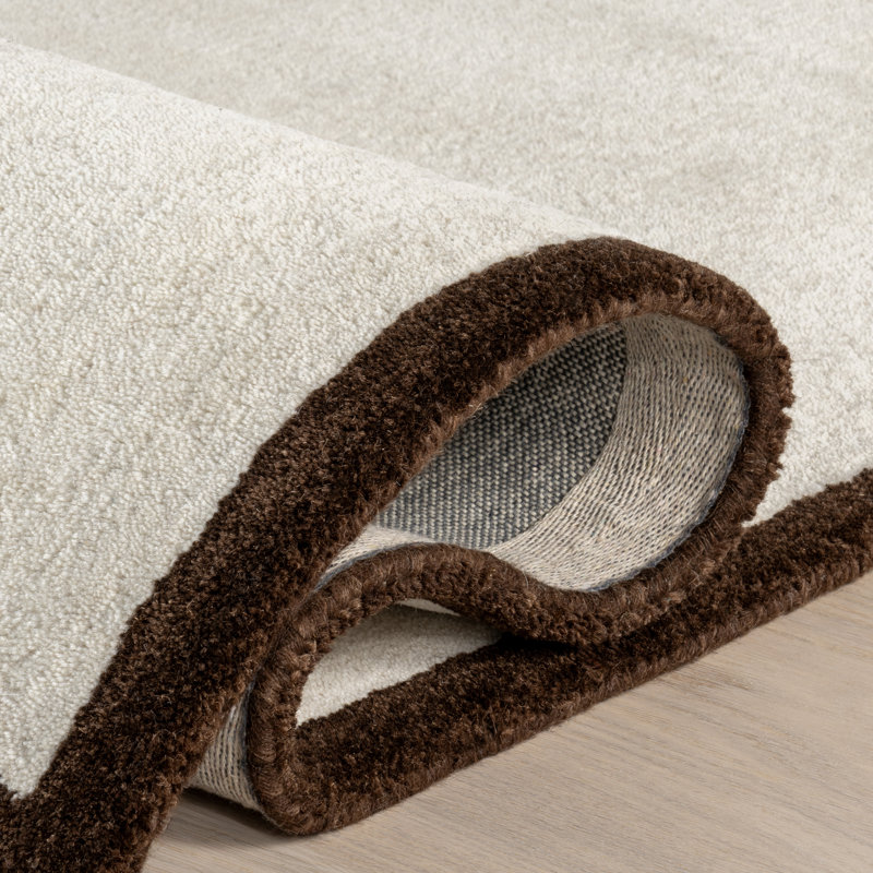 Pierre Wool Area Rug, Rectangle 8'6" x 11'6", Ivory