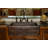 33" Hammered Copper Apron Front Single Basin Kitchen Sink w/ Scroll Design