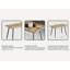 Table de salle à manger rectangulaire moderne avec pieds en métal-597380723