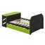 Lit de jour double en bois avec lit gigogne simple, lit de jeu avec bureau et port USB pour enfants adultes, conception peu encombrante-34098705