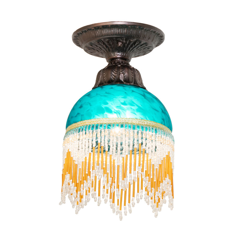 1 - Light Flush Mount, Blue