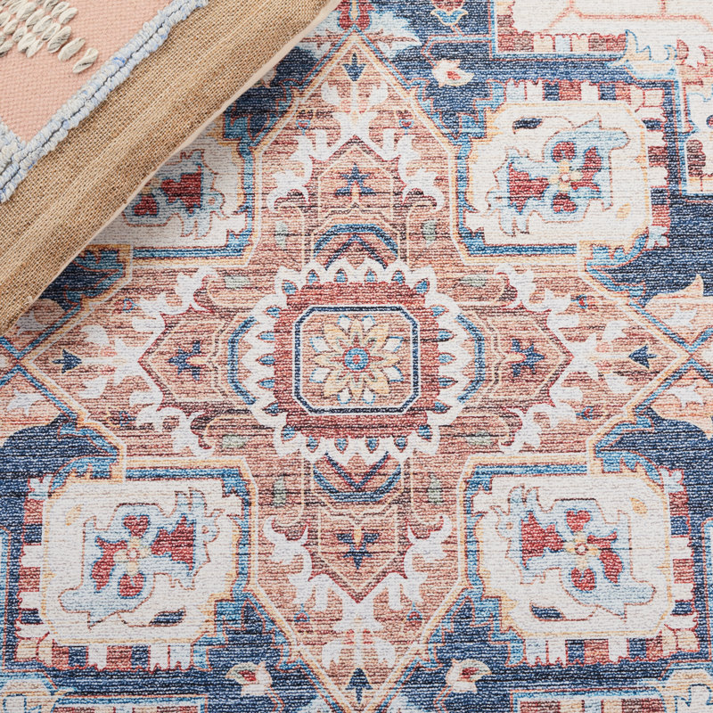 Kreitzer Performance Machine Washable Oriental Rug, Square 4'