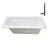 72" x 36" Acrylic Soaking Drop-In Bathtub, Drain Included-97545258