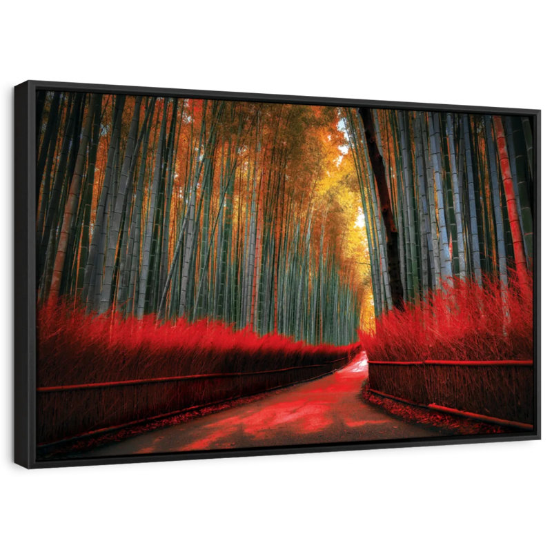 Impression sur toile Arashiyama Bamboo Trail, H 21 po x l 31 po