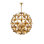 Helenium 6 - Light Wrought Iron Chandelier
