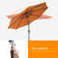 Parasol de marché extérieur 9 pi avec bouton-poussoir inclinable Dailan-686669032