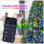 Arbre de Noël en PVC avec 280 lumières DEL Wi-Fi Music Sync - Contrôle de l'application, 917 pointes, branches articulées, effets bicolores, support en métal