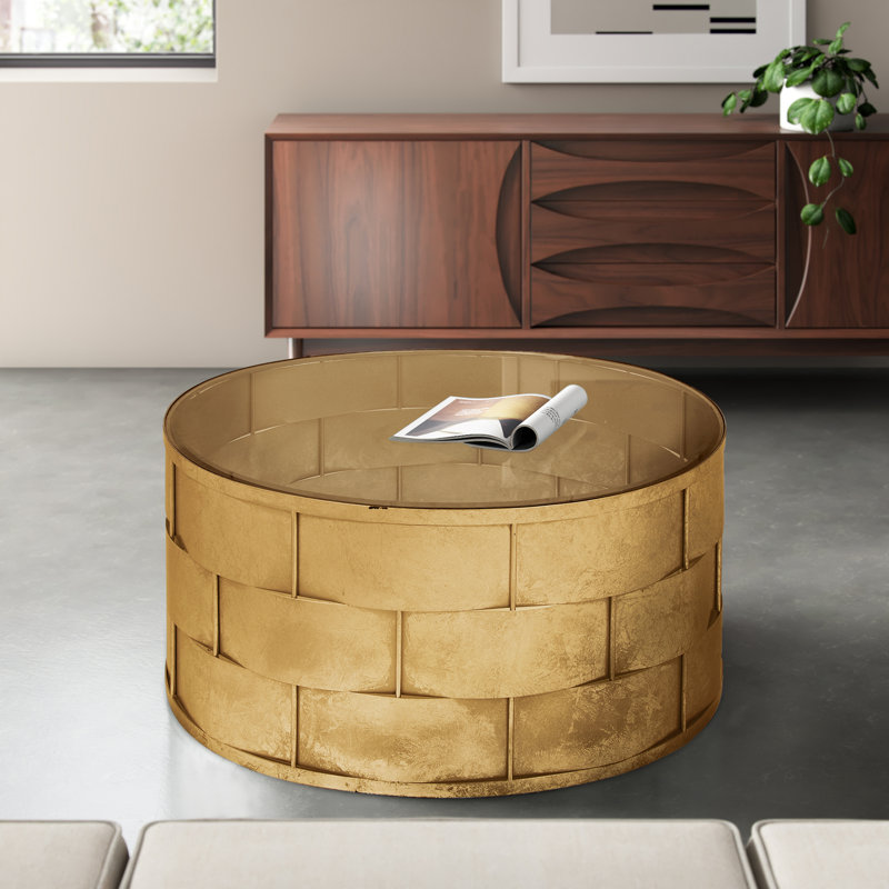 Table basse Keisuke, Feuille d'or