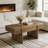 47.24" Rectangular Wood Coffee Table With 2 Storage Drawers For Living Room