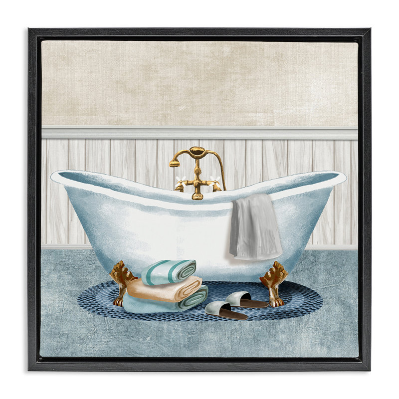 Cadre flottant pour baignoire et pantoufles Cozy Spa, design par Conrad Knutsen, H 18 po x l 18 po