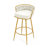 Isaias Swivel Counter Height Bar Stools Set of 2,31.5"Bar Height Stools-763968282