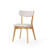 Putnam Upholstered Dining Chairs with Curved Back & Rubberwood Legs -298005049-322568965