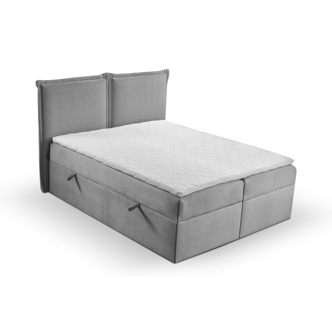 Boxspringbett Agathla mit Topper und Bettkasten