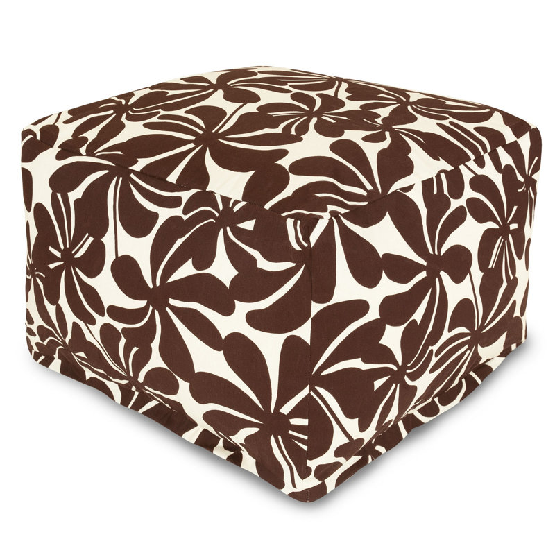 Repose-pieds d'extérieur avec coussin Monterey, Chocolat