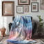 Motif rose et bleu - couverture de qualité supérieure 1 pièce-99252586