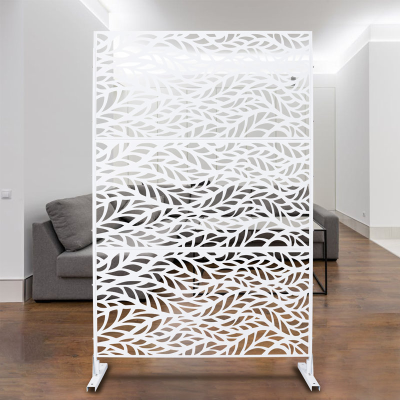 Écran d'intimité extérieur et intérieur H 76 po x l 48 po, Blanc