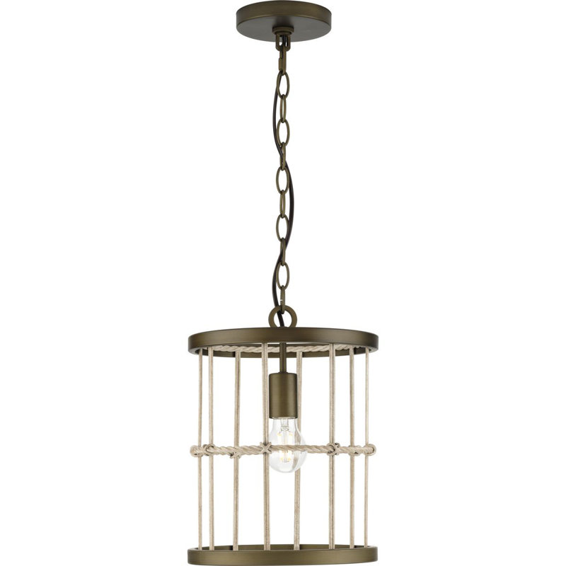 Luminaire suspendu cylindrique à 1 lumière Fenton
