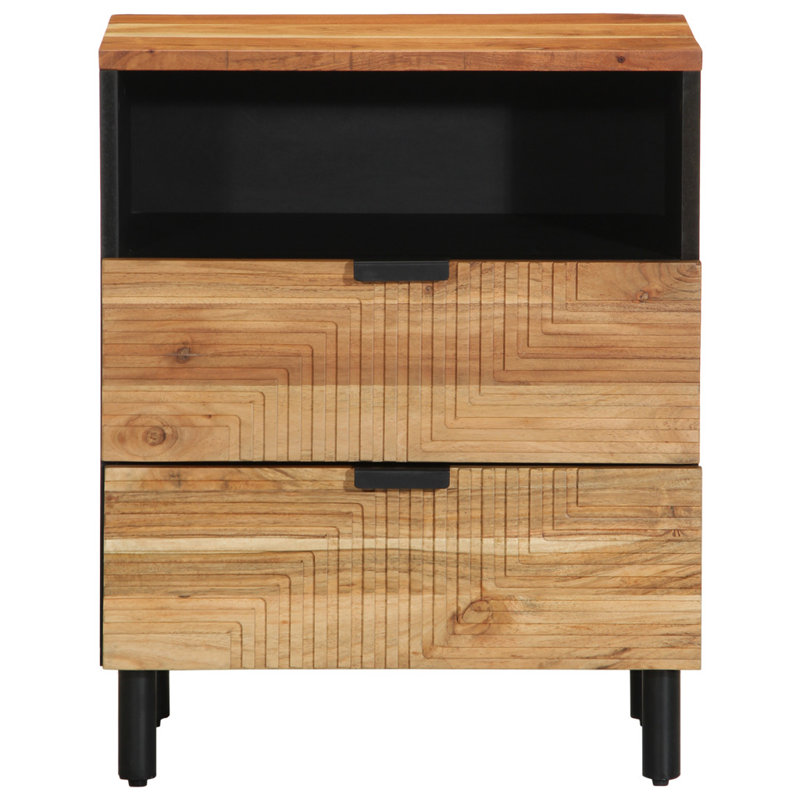 50cm W Solid Wood Bedside Table