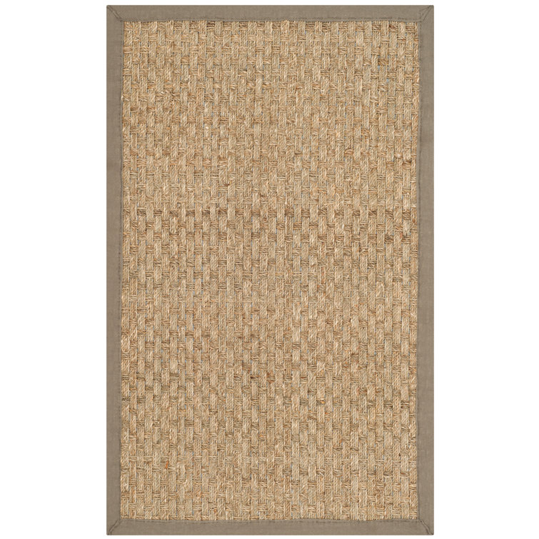 Auckland Bamboo Slat/Seagrass Natural/Gray Area Rug