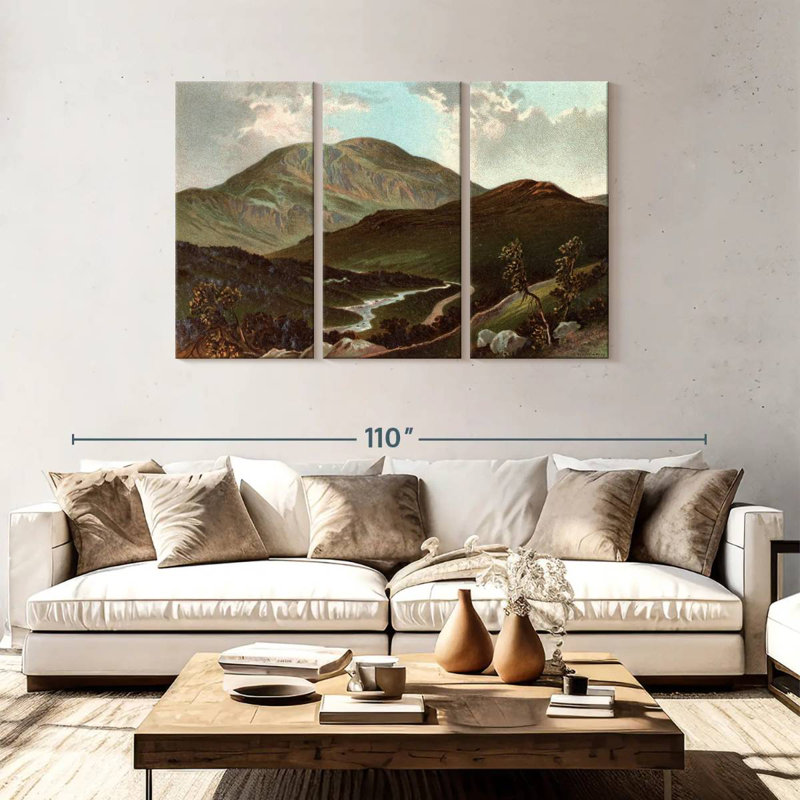 Sebbie Vintage Mountain, 48" H x 74" W