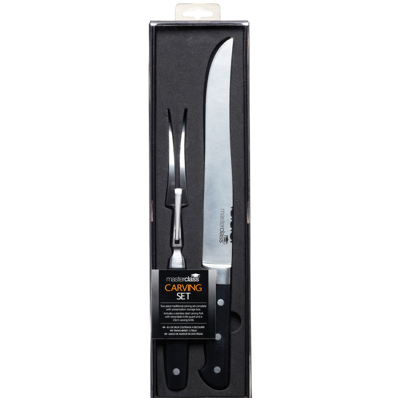 MasterClass Deluxe 2 Piece Traditional Carving Set