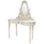 Ensemble coiffeuse en bois massif avec miroir Toyei