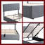 Lit plateforme tapissier double avec élévateur hydraulique-1913653458