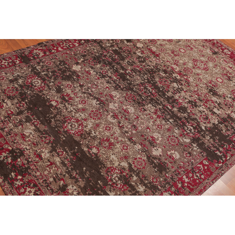 Tapis beige en coton Dimonte