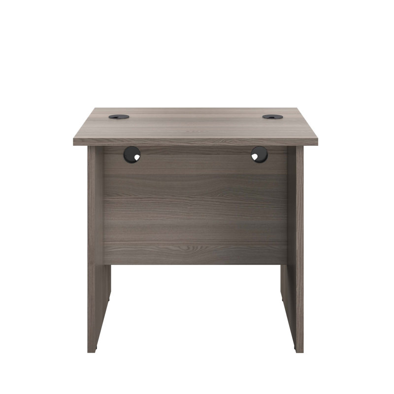 Buariki Desk Shell, 73cm H x 80cm W x 60cm D, Grey Oak