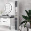Alaunah Freestanding Linen Cabinet