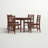 Marrone 2 - Person Extendable Solid Wood Solid Wood Top Four Leg Dining Set-388476264