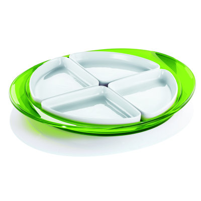 Guzzini Feeling Plastic Divided Serving Dish