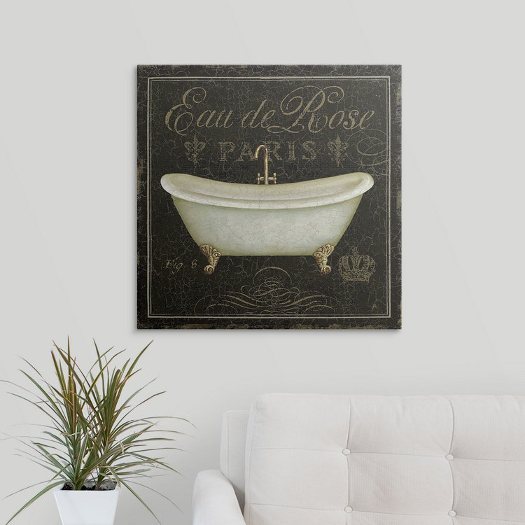 «Luxury Bath» par Daphne Brissonnet, impression de luxe, H 24 po x l 24 po x P 1,5 po, Toile