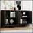 Traditional Wood Sideboard Buffet Cabinet With Adjustable Shelves And Ample Storage For Kitchen And Dining Room-409888935